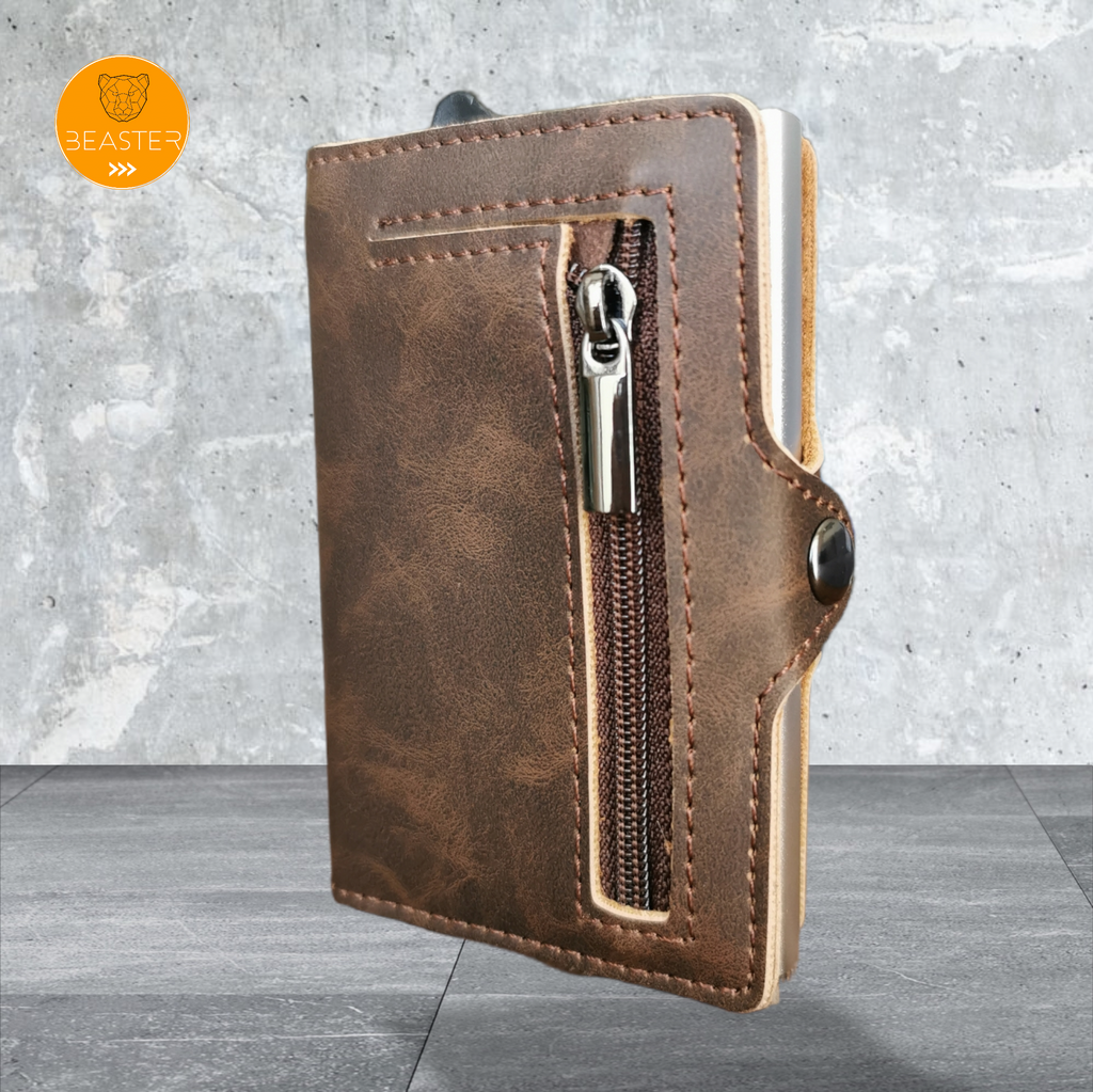 Billetera ZIP Roma - Brown