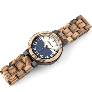 Reloj de madera - Modelo Marine