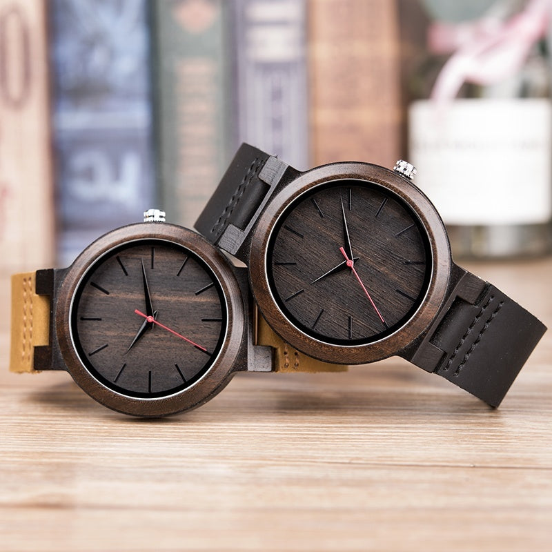 Reloj de madera - Modelo Navarro Dark