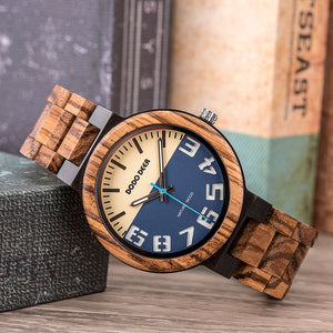 Reloj de madera - Modelo Marine