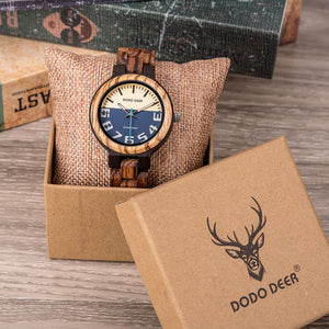 Reloj de madera - Modelo Marine