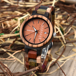 Reloj de madera - Modelo Mars