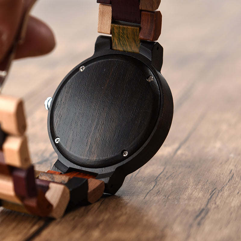 Reloj de madera - Modelo Mars