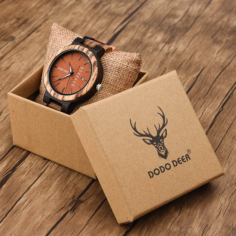 Reloj de madera - Modelo Mars