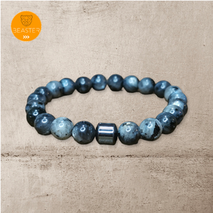 Pulsera Stone - Black Labradorite